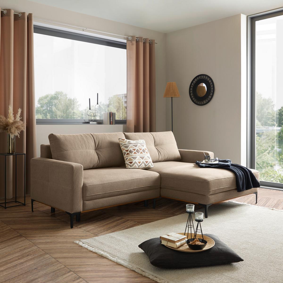 COLțAR BERGAMO - maro deschis, Modern, textil (238/162cm) - Mömax