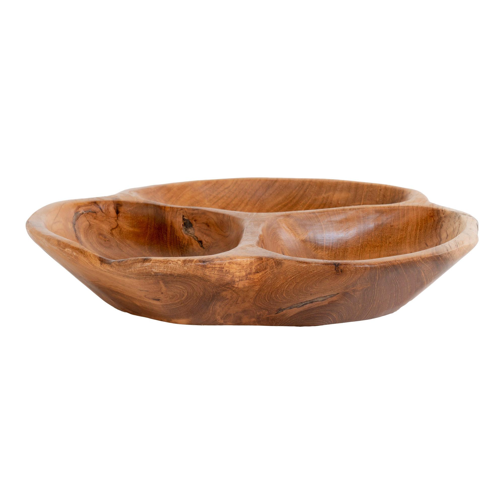 Obstschale Nola Bowl Teakfarben - Teakfarben, Design, Holz (30/5/30cm)