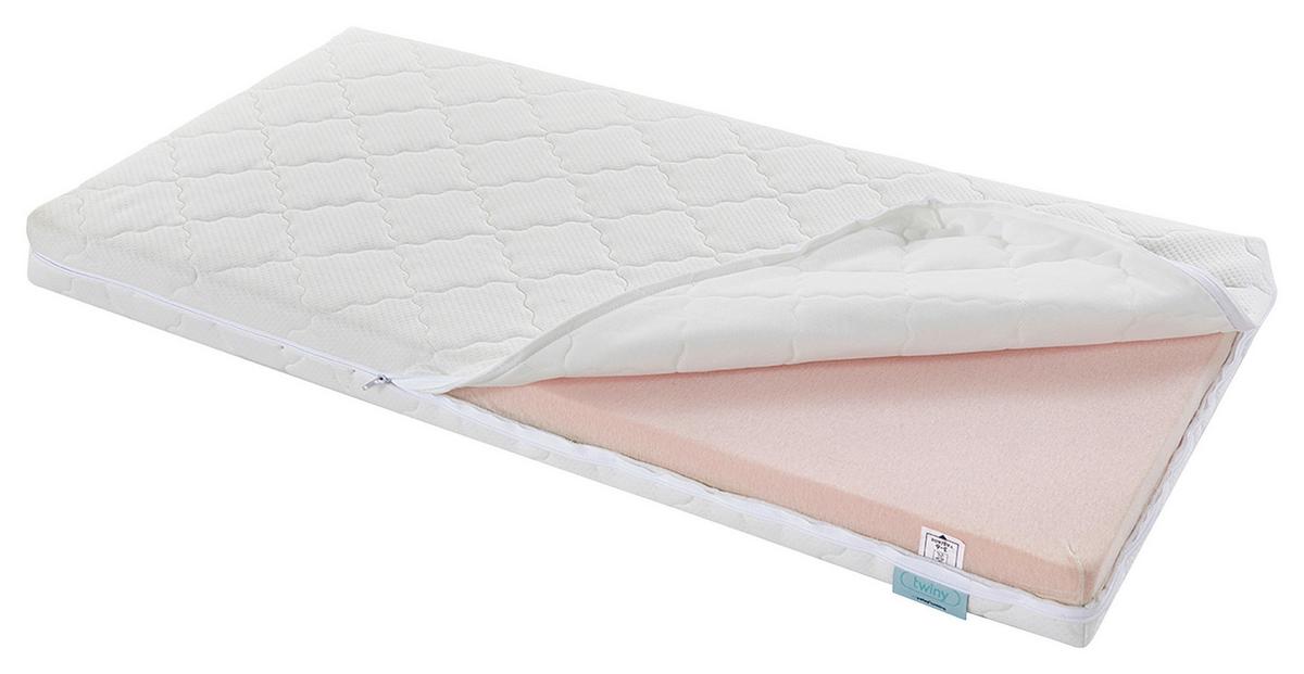 Babymatratze Twiny ca. 70x140 cm Weiß - Weiß, Basics, Textil (70/140cm) - Yatas