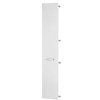Vrata Ducato - bijela/bijela visoki sjaj, Moderno, drvni materijal/metal (39,4/210,9/1,8cm) - Premium Living