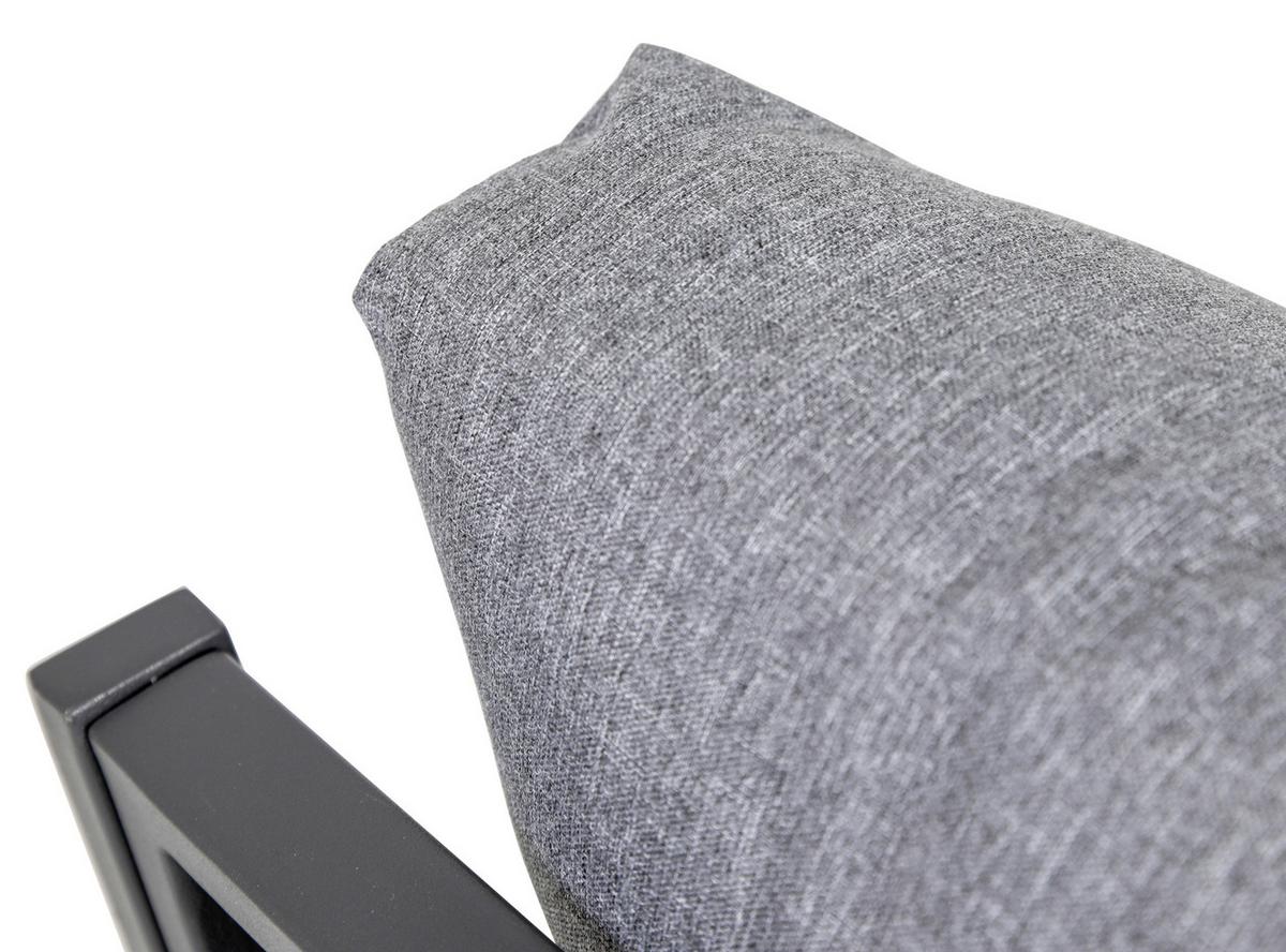 Loungegarnitur 4-tlg Amsterdam aus Aluminium mit Glasplatte - Anthrazit, Basics, Glas/Textil (131,5/77/72cm) - Gardenson
