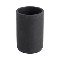 Zahnputzbecher Loki Schwarz Ø ca. 7,6cm - Schwarz, MODERN, Kunststoff (7,6/11,5cm) - Mömax