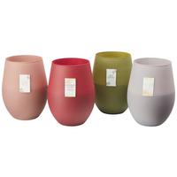 Gyertya Üvegben Candela - feketeszeder/korall, Üveg (7,6/12,5cm) - Modern Living