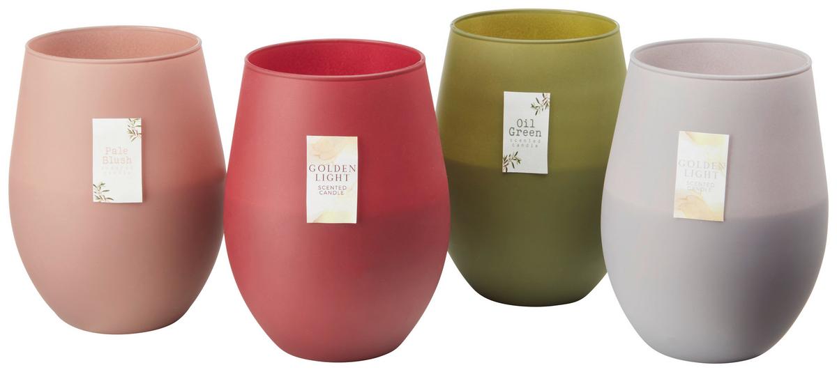 Gyertya Üvegben Candela - feketeszeder/korall, Üveg (7,6/12,5cm) - Modern Living