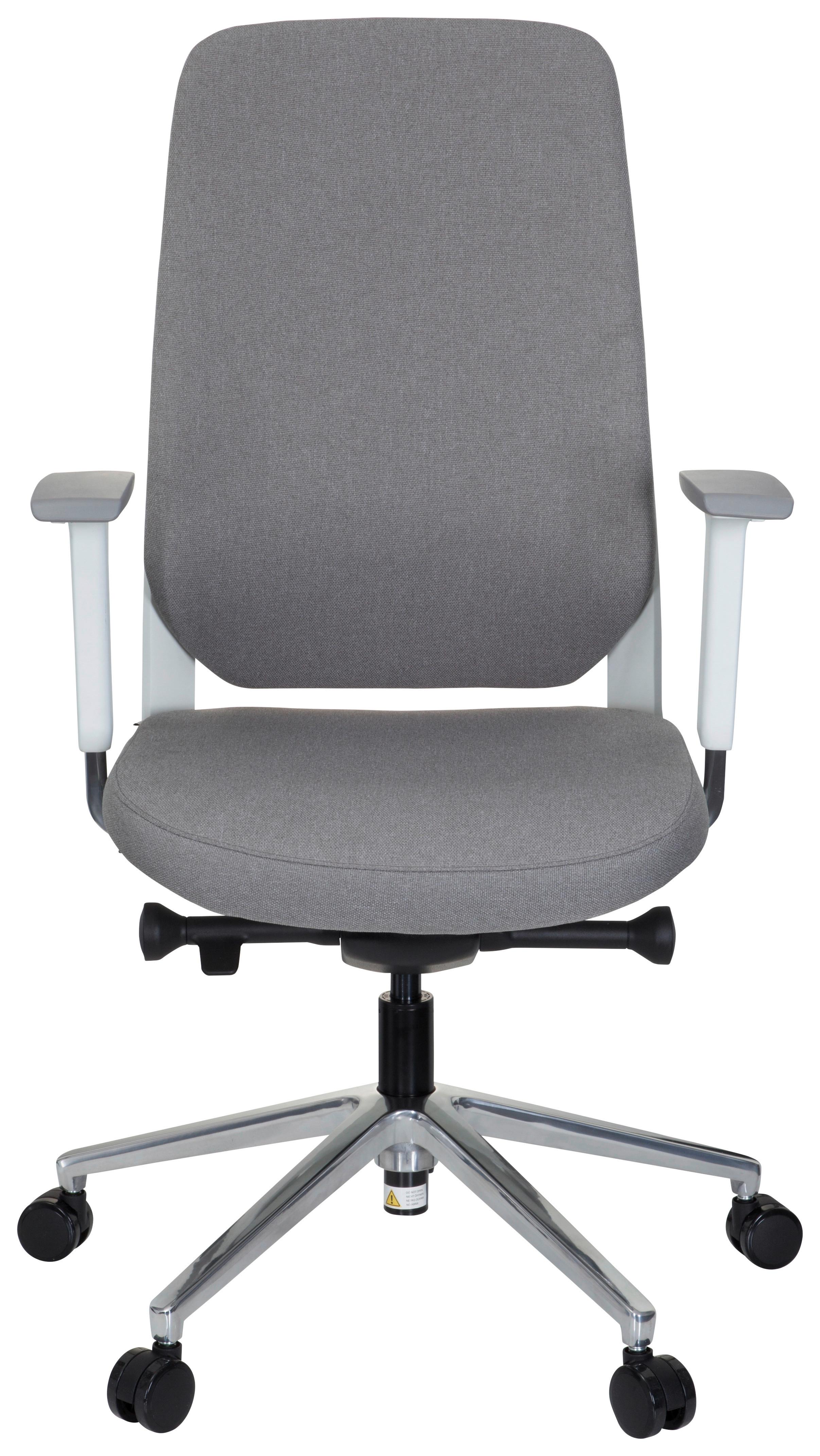 Pisarniški Stol Chiaro T4 White, Siva - siva/bela, Moderno, kovina/umetna masa (56/131/67cm) - MID.YOU