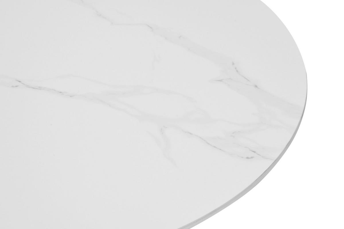 Măsuță de cafea NOAH - alb/negru, Modern, ceramică/metal (70/50/43/48cm) - Modern Living