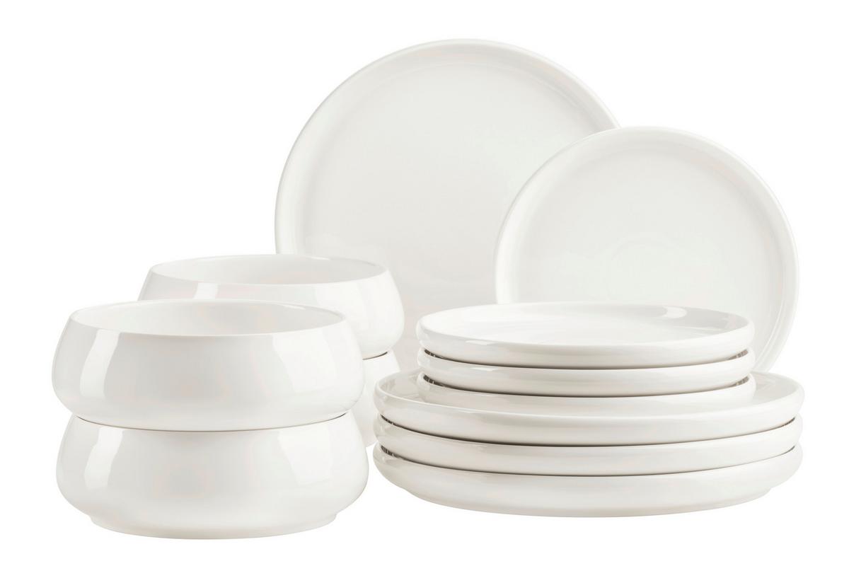 TAFELSERVICE 934163 TAFELSERVICE TAYA - Weiss, Basics, Keramik - Mäser