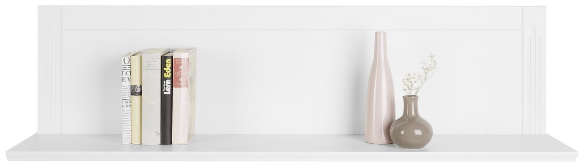 tablette murale in Weiss - blanc, Romantik / Landhaus, bois (130/35/25cm) - Zandiara