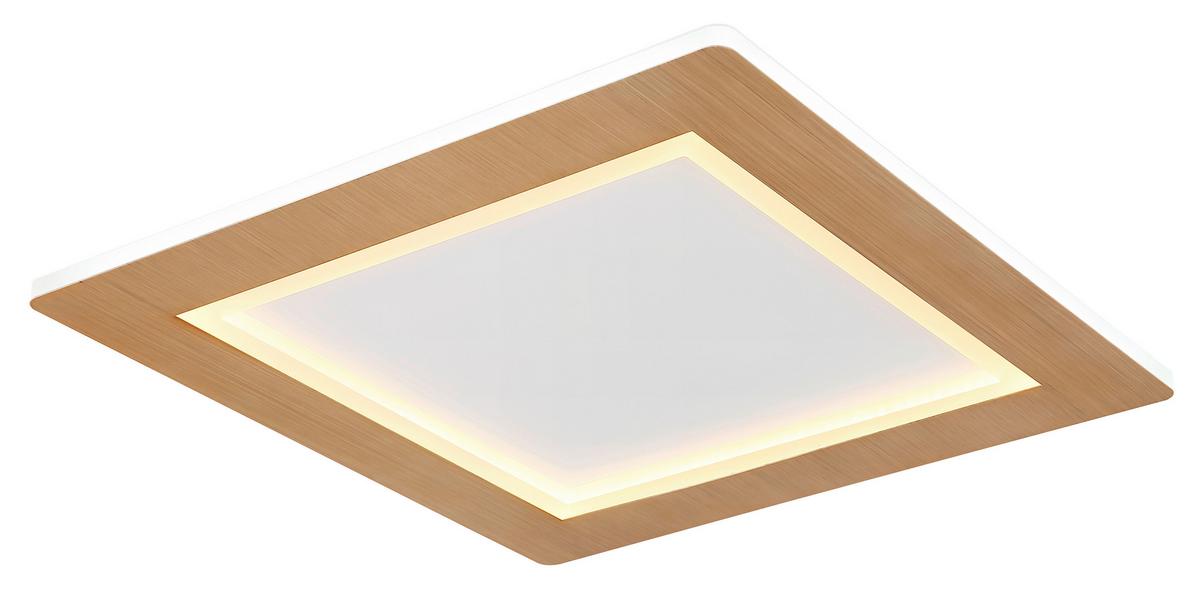 LED-Deckenleuchte Clay Opal/Weiß max. 30 Watt - Opal/Weiß, Basics, Kunststoff/Metall (40/40/5cm) - Globo