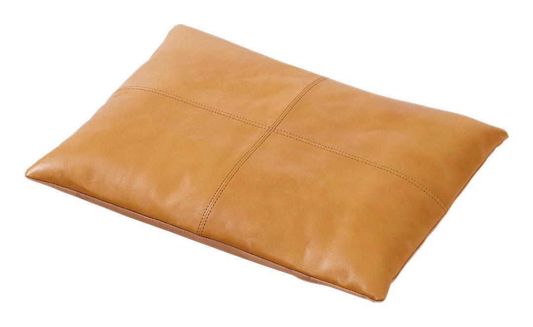 Bankauflage Lederkissen - Braun, Design, Leder (45/3/35cm) - MID.YOU