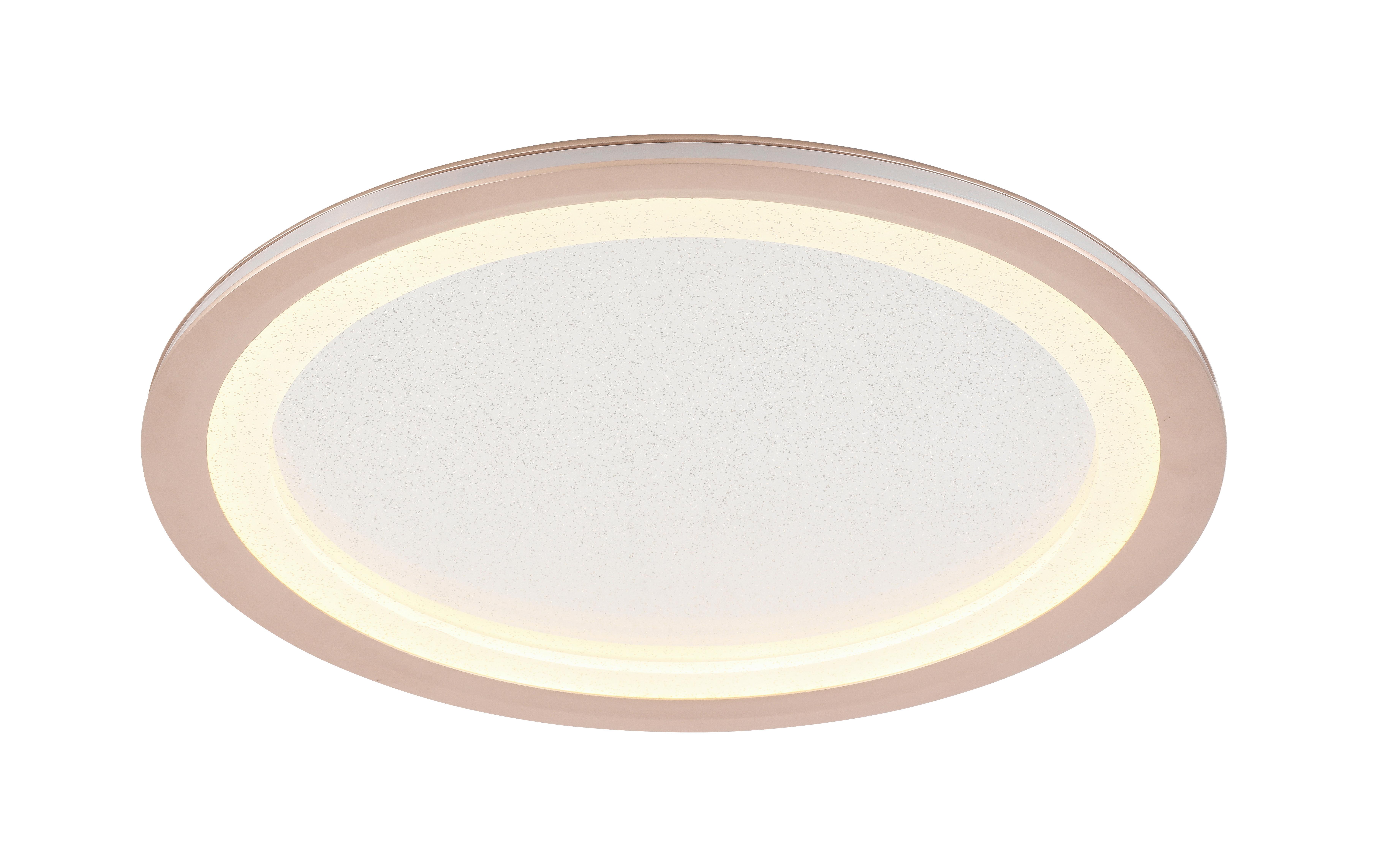 Led Mennyezeti Lámpa Korti - fekete/cappuccino, Modern, műanyag/fém (40/6.1cm) - Modern Living