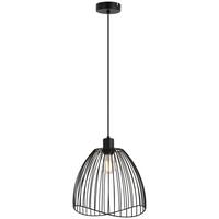 Lampă suspendată ELIOT - negru, Modern, plastic/metal (29/120cm) - Mömax