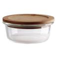 Frischhaltedose Annegret ca. 250ml - Klar/Transparent, Glas/Holz (13/5,7cm) - Zandiara Frischhaltedose Annegret ca. 250ml - Klar/Transparent, Glas/Holz (13/5,7cm) - Zandiara