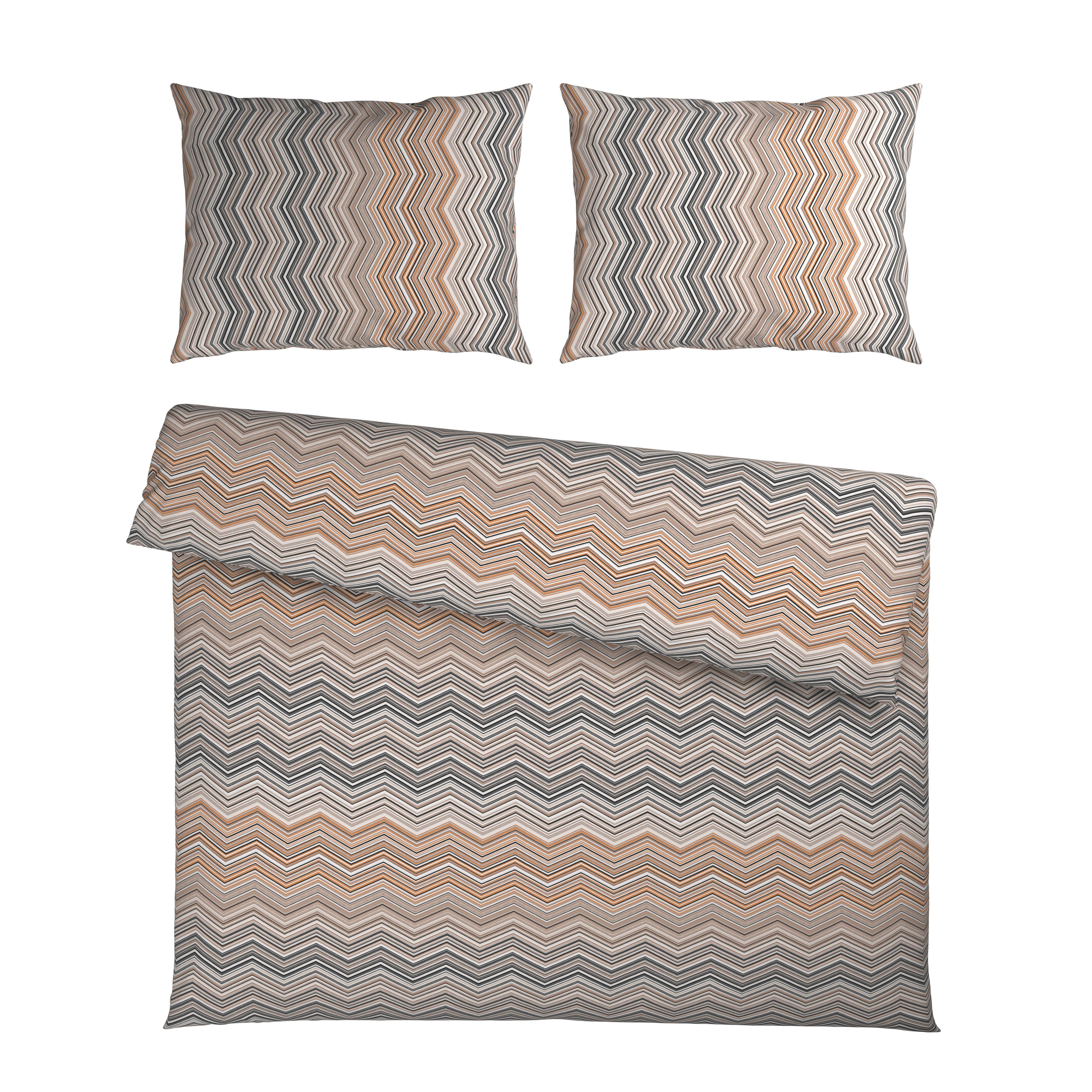 Posteljnina Zickzack Xxl, Bež, 2x60/80,200/200 - bež, Konvencionalno, tekstil (200/200cm) - Mömax