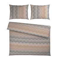 Posteljnina Zickzack Xxl, Bež, 2x60/80,200/200 - bež, Konvencionalno, tekstil (200/200cm) - Mömax