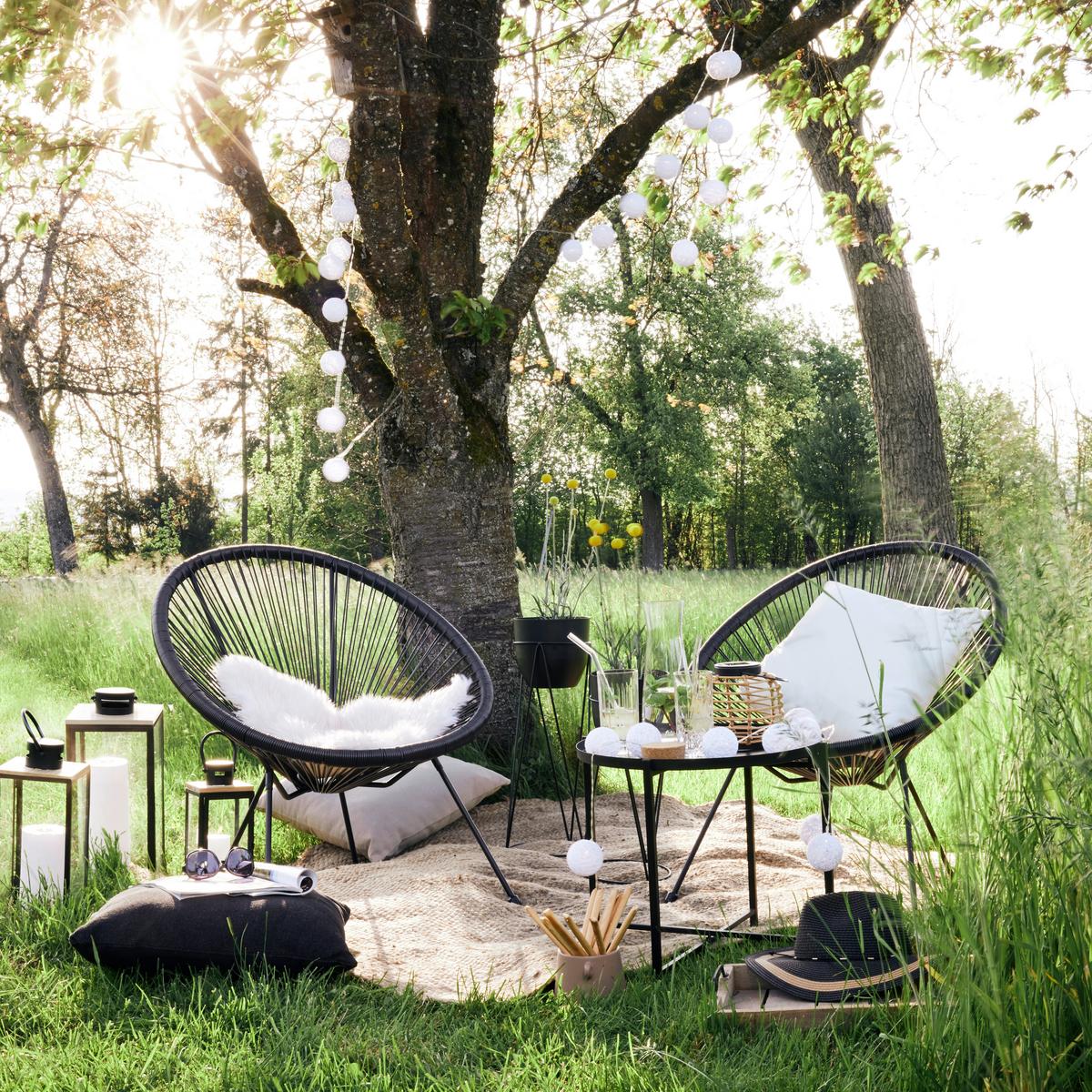 Garten-Relaxsessel in Schwarz kaufen ➤ mömax