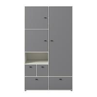 Kleiderschrank Framo 2 - Kaschmir/Anthrazit, Konventionell (120/211/58cm) - Mömax