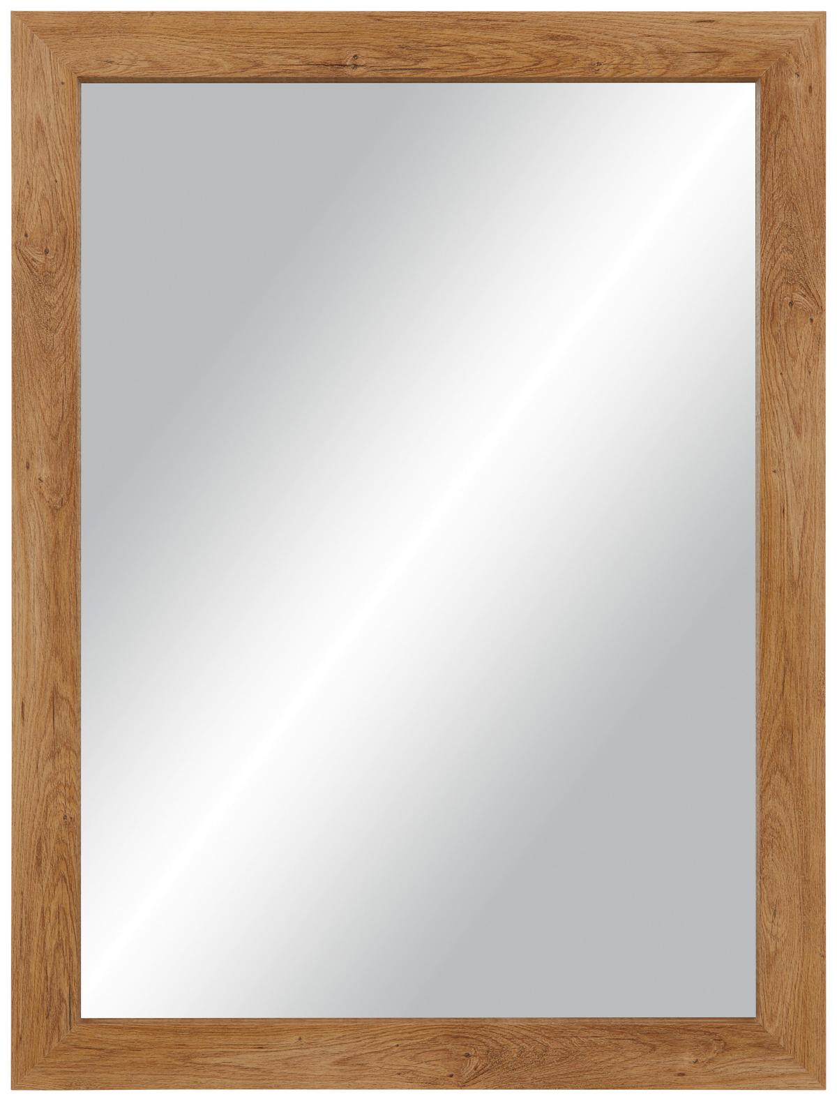 Wandspiegel Tina ca. 62x82x3,5cm - Eichefarben, KONVENTIONELL, Glas/Holzwerkstoff (62/82/3,5cm) - Mömax