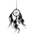 Traumfänger Eloise Schwarz - Schwarz, Kunststoff/Fell (6/24cm) - Mömax modern living