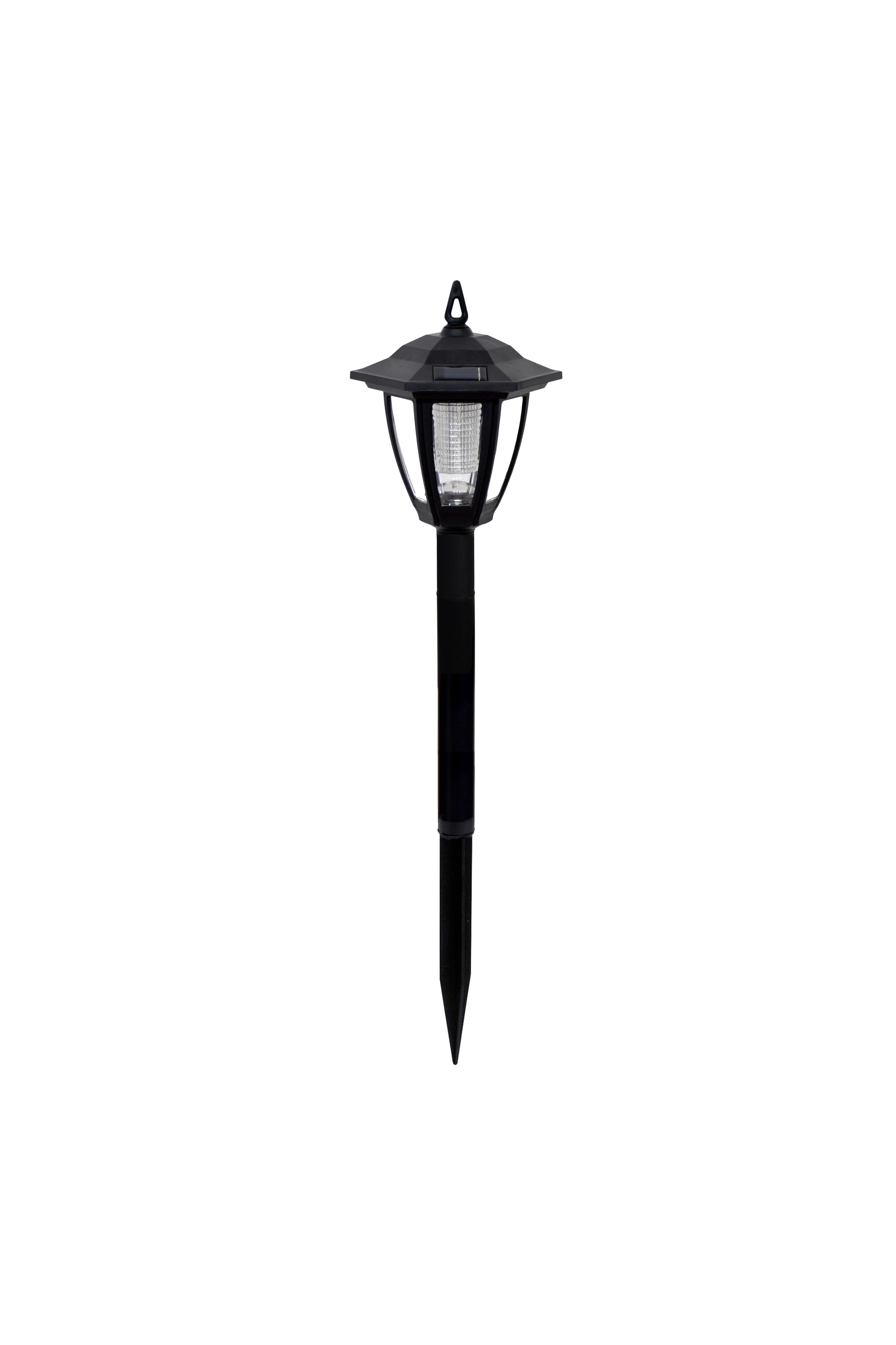 Solarleuchte Latern in Schwarz max. 0,06 Watt - Schwarz, MODERN, Kunststoff (16/16/62cm) - Modern Living