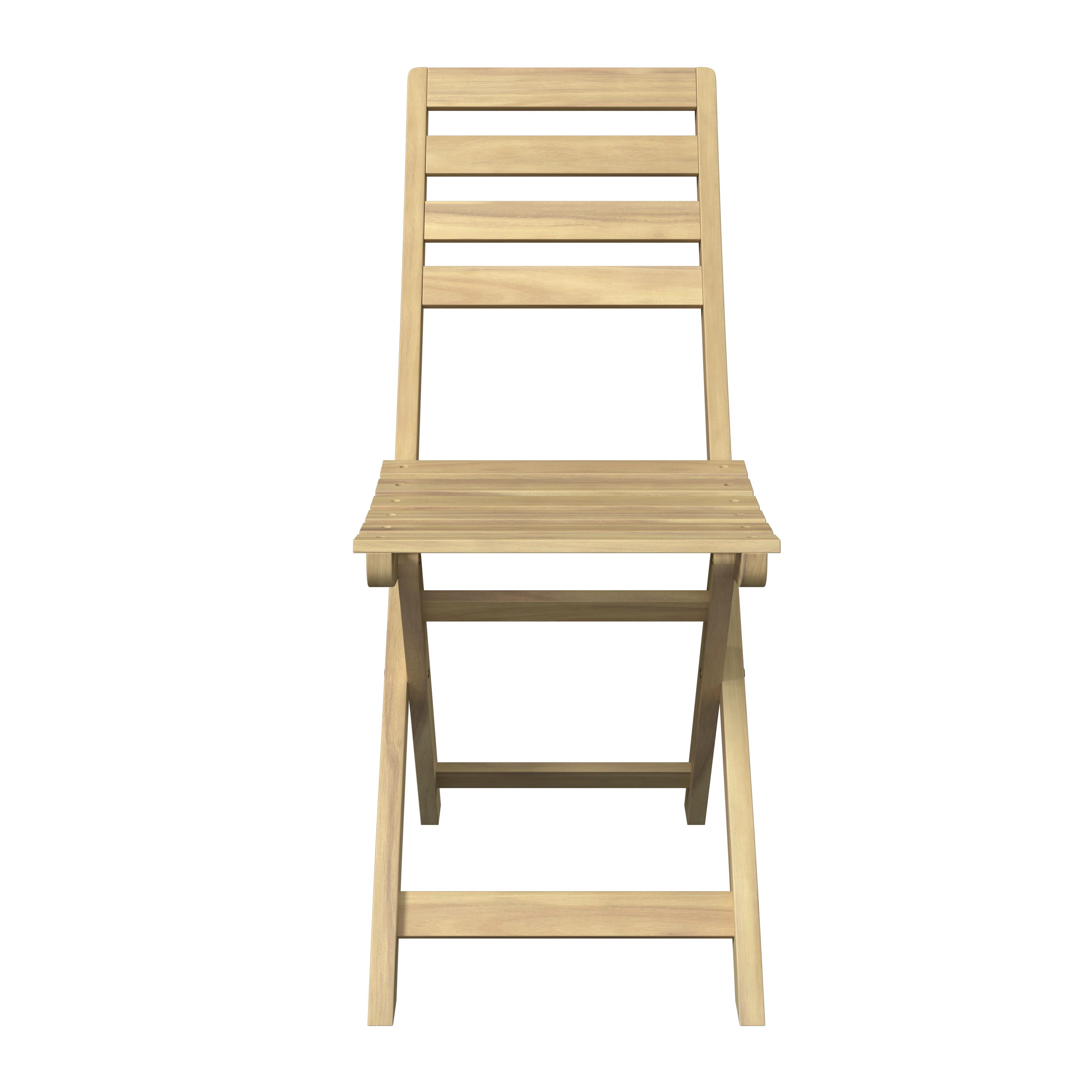 BALKONGMÖBLER SET SANA - akaciefärgad, Natur, trä (60-120/60/73,3cm) - Mömax