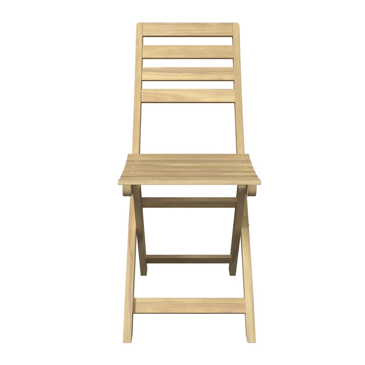 Balkonset Sana Akaziefarben 3-teilig - Akaziefarben, Natur, Holz (60-120/60/73,3cm) - Mömax