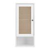 VÄGGSKÅP LISA - vit/bronsfärgad, Modern, metall/trämaterial (32/72/20cm) - Bessagi Home