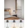 PORTABEL LAMPA MUSI - vit/nickelfärgad, Modern, metall/plast (12/30cm) - Mömax