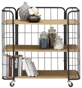 Regal in Schwarz und Naturfarbe online bestellen Regal in Naturfarbe online bestellen