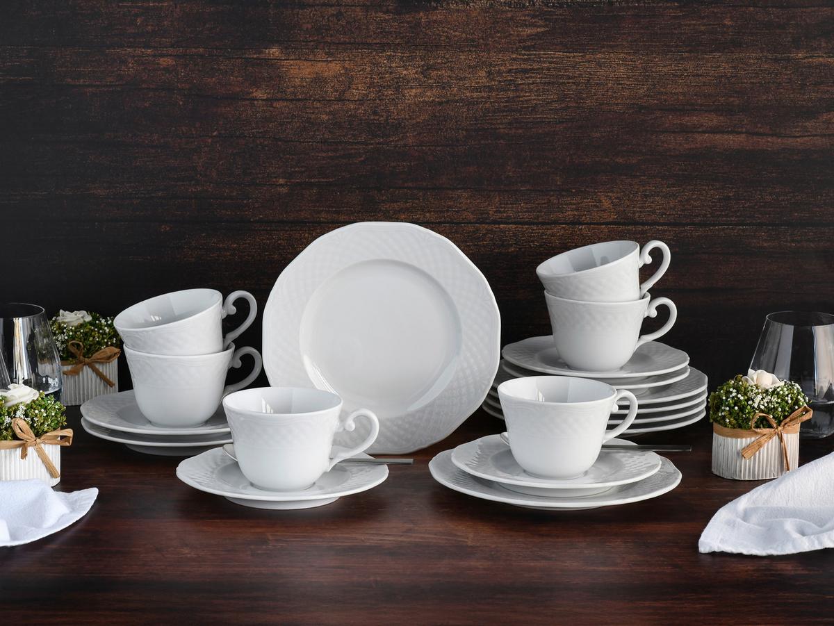 Kavni Servis Arianne, 18-Delni - bela, Basics, keramika - Creatable