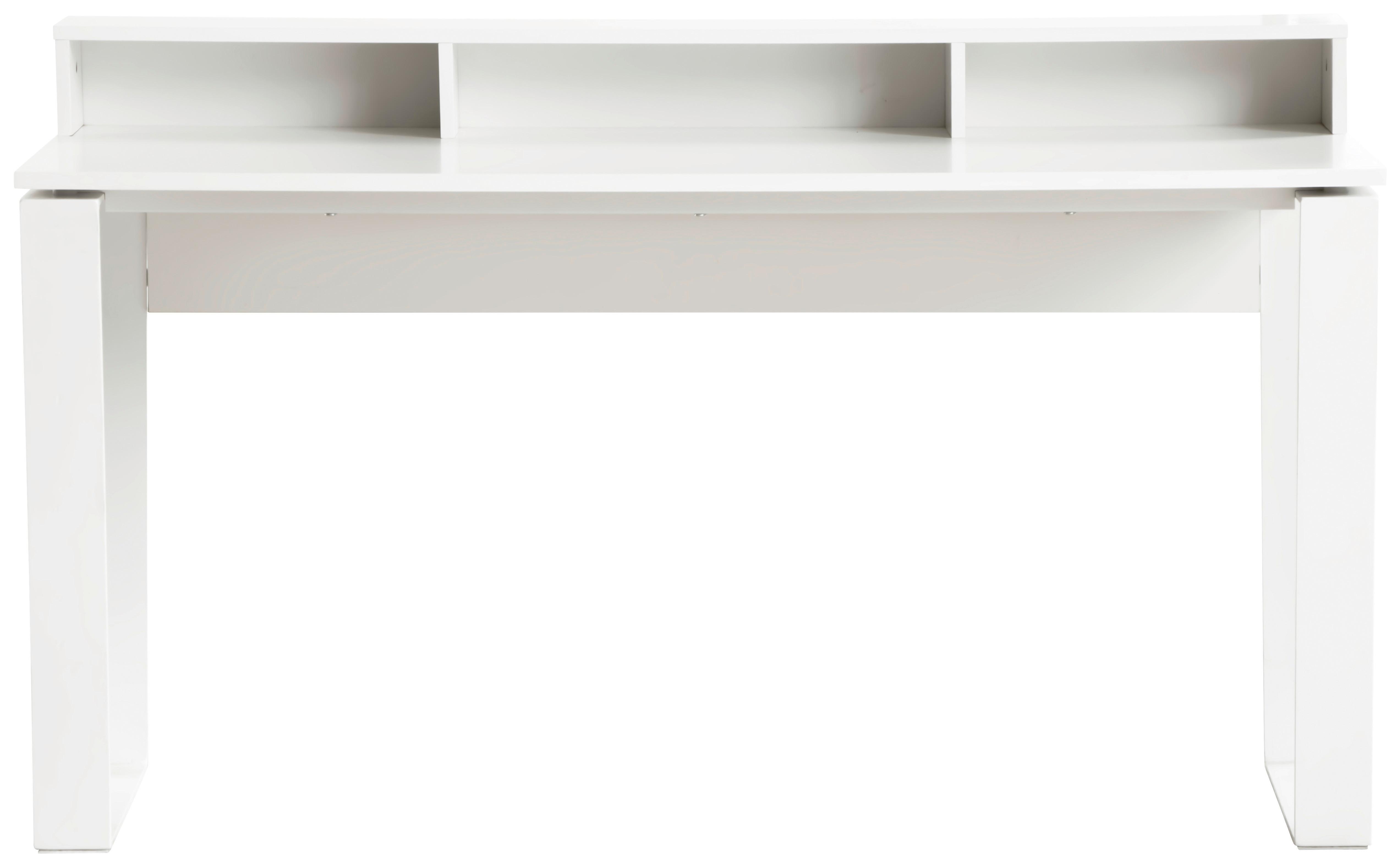 GAMINGBORD CHECK -EXKLUSIV- - vit, Modern, metall/trämaterial (140/85/60cm) - Mömax