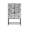 HÖG BYRÅ MARLENE - stålfärgad/svart, Design, metall/trämaterial (80/140/40cm) - Mömax