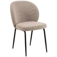 KRZESŁO PATRICIA - beżowy/czarny, Modern, metal/tkanina (52/82/57,5cm) - MID.YOU