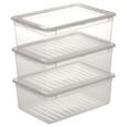 Aufbewahrungsboxen-Set Beate 3-teilig ca. 11 l - Transparent, Kunststoff (39/26,5/20,5cm) - Modern Living Aufbewahrungsboxen-Set Beate 3-teilig ca. 11 l - Transparent, Kunststoff (39/26,5/20,5cm) - Modern Living