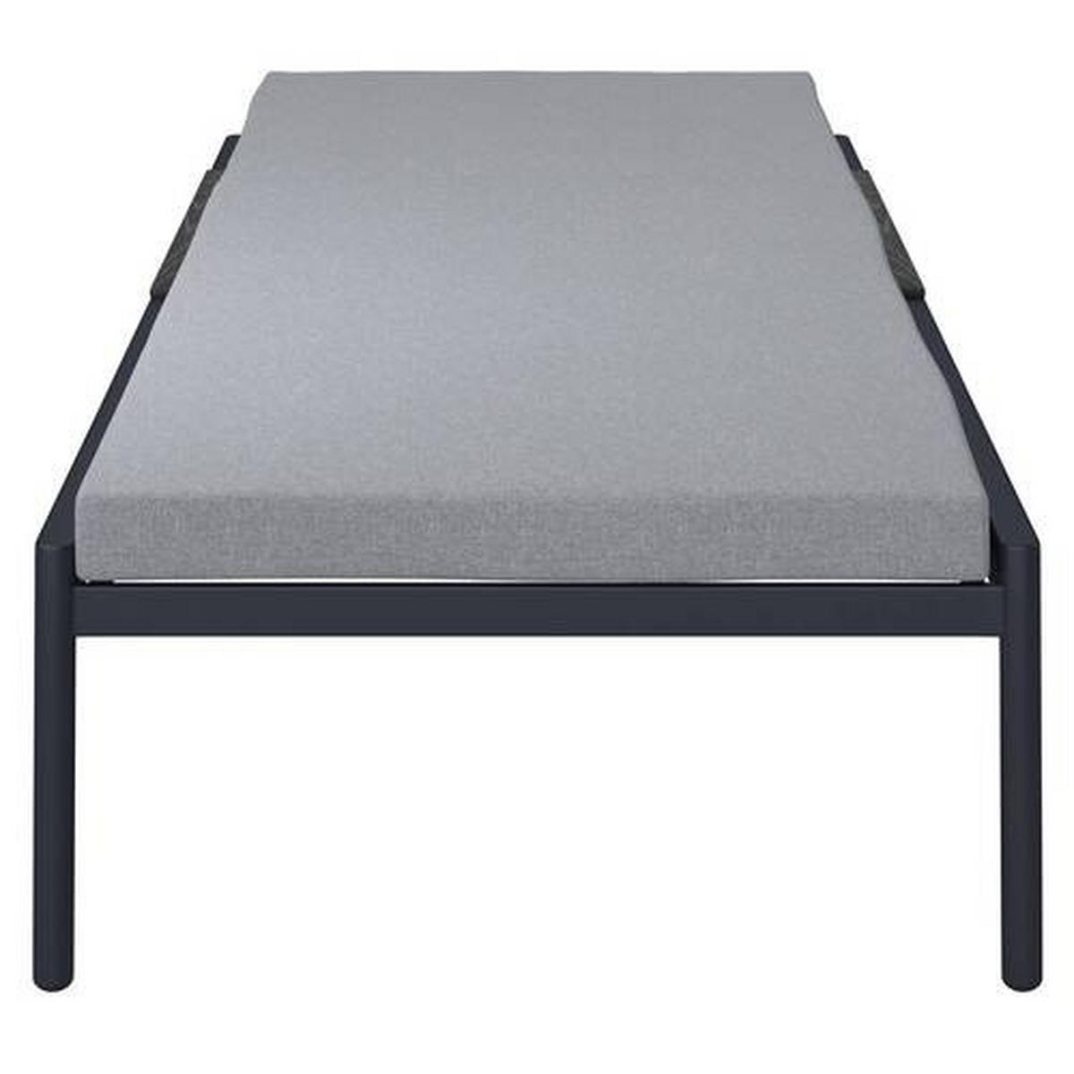 Șezlong Fenja - gri deschis/gri închis, Modern, plastic/metal (210/65/32cm) - Bessagi Garden