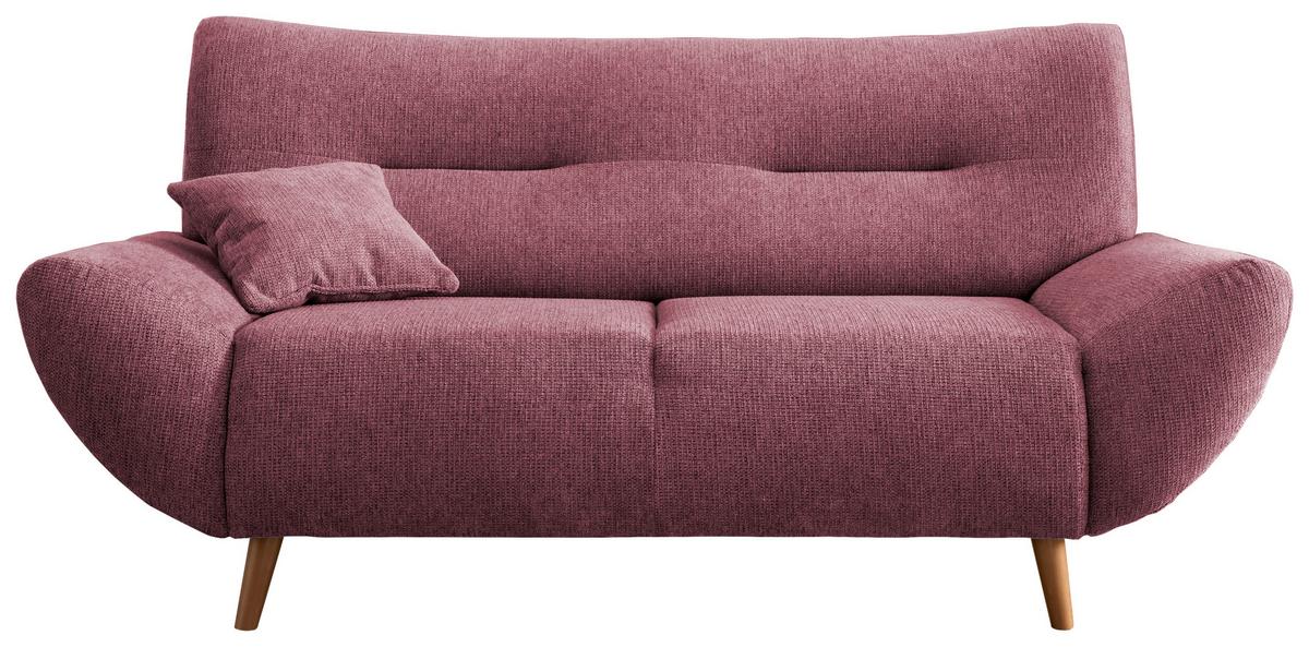 2-Sitzer-Sofa Drago Brombeere Chenille - Wildeiche/Brombeere, MODERN, Holz/Textil (173/81/90cm) - MID.YOU