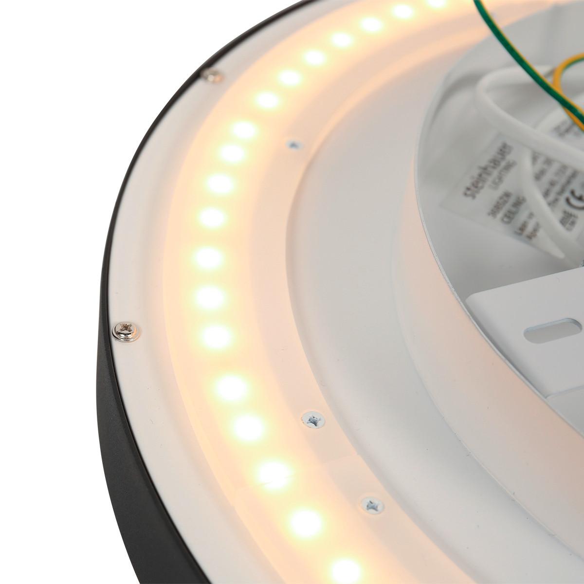 LAMPA SUFITOWA LED 3685ZW RINGLEDE - czarny, Konventionell, tworzywo sztuczne/metal (40/7cm)