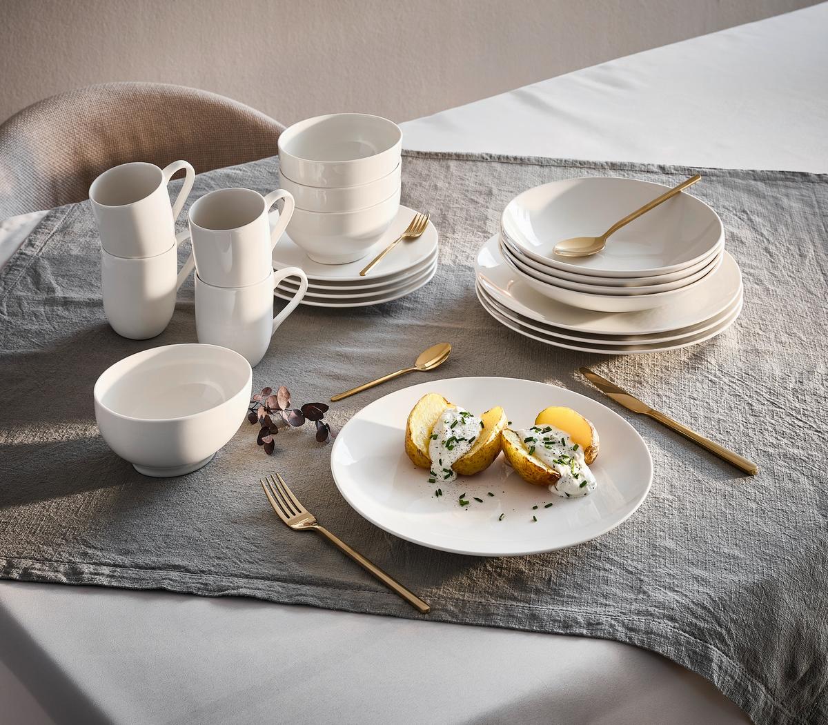 ZASTAWA STOŁOWA 10-4153-8718 VILLEROY & BOCH - biały, Konventionell, ceramika - Villeroy & Boch