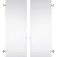 Türenset aus Glas - Klar, Modern, Glas (75,6/102,3cm) - Mömax
