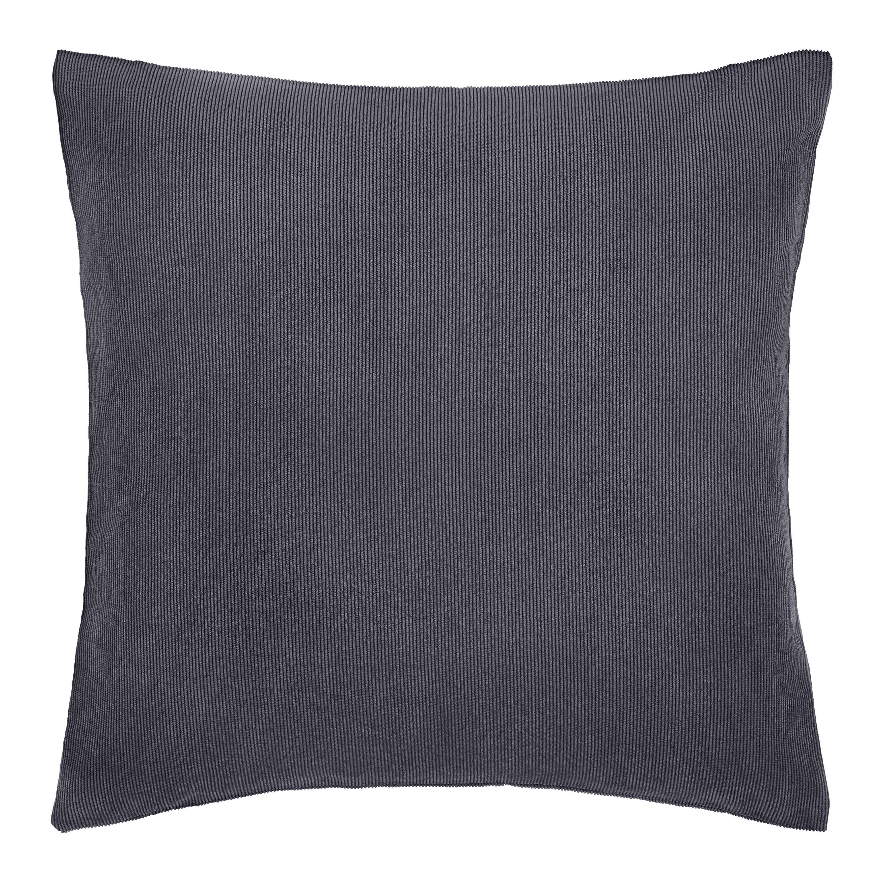 Kissenhülle Cora Dunkelgrau ca. 40x40cm - Dunkelgrau, Konventionell, Textil (40/40cm) - Mömax