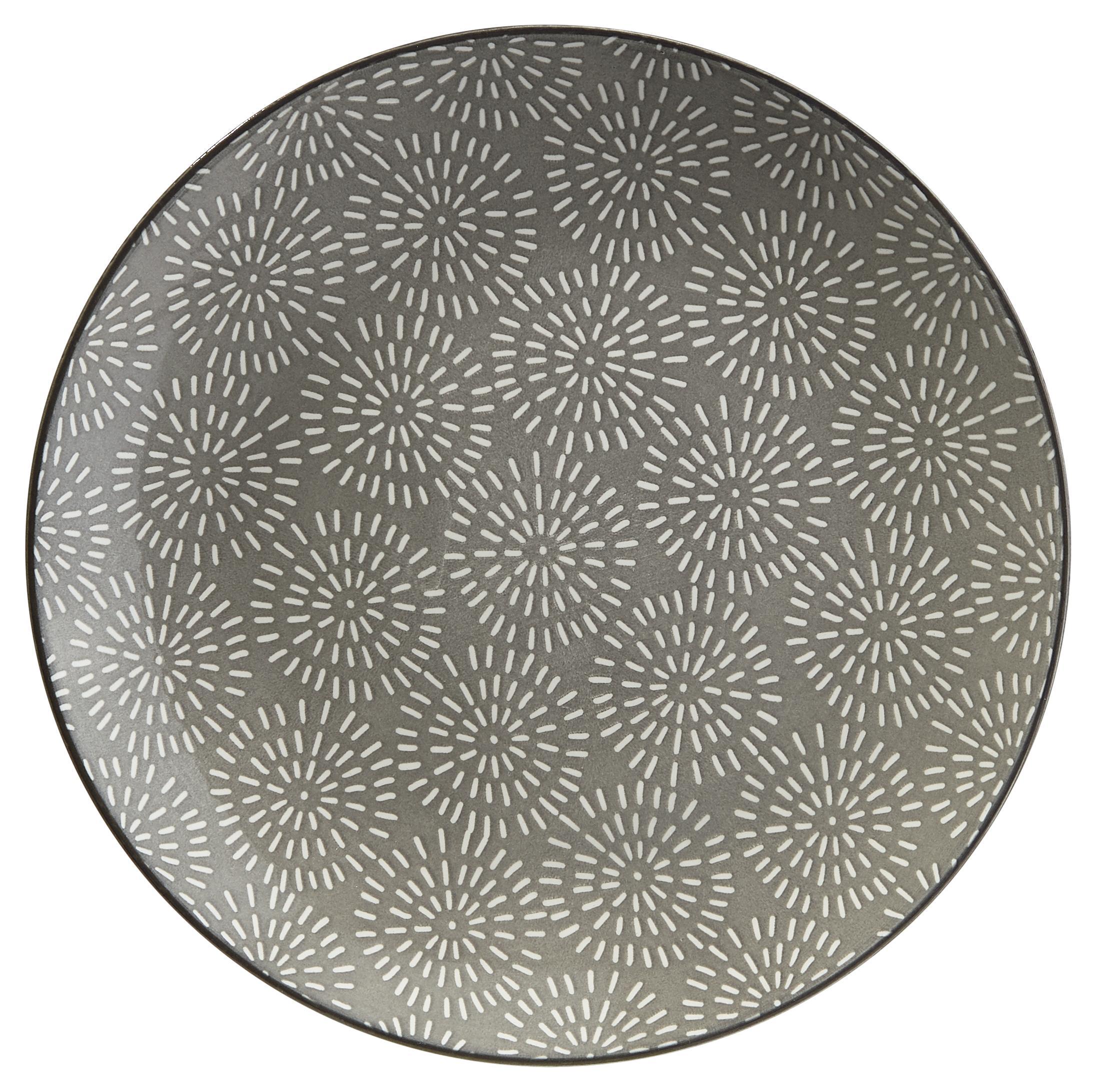 Dessertteller Nina aus Porzellan Ø ca. 20cm - Grau, Keramik (20cm) - Mömax modern living