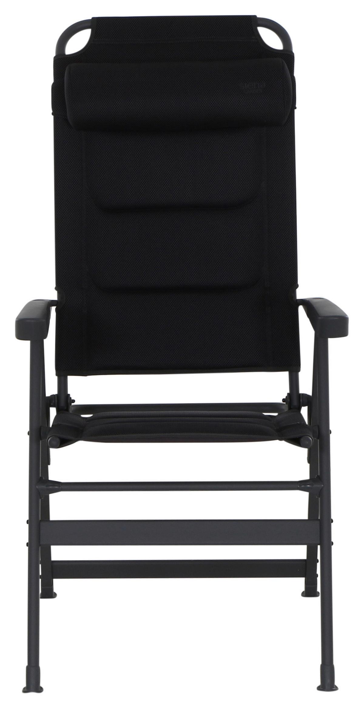 Campingstuhl klappbar mit Armlehnen - Anthrazit, KONVENTIONELL, Textil/Metall (61/121/76cm) - Siena Garden