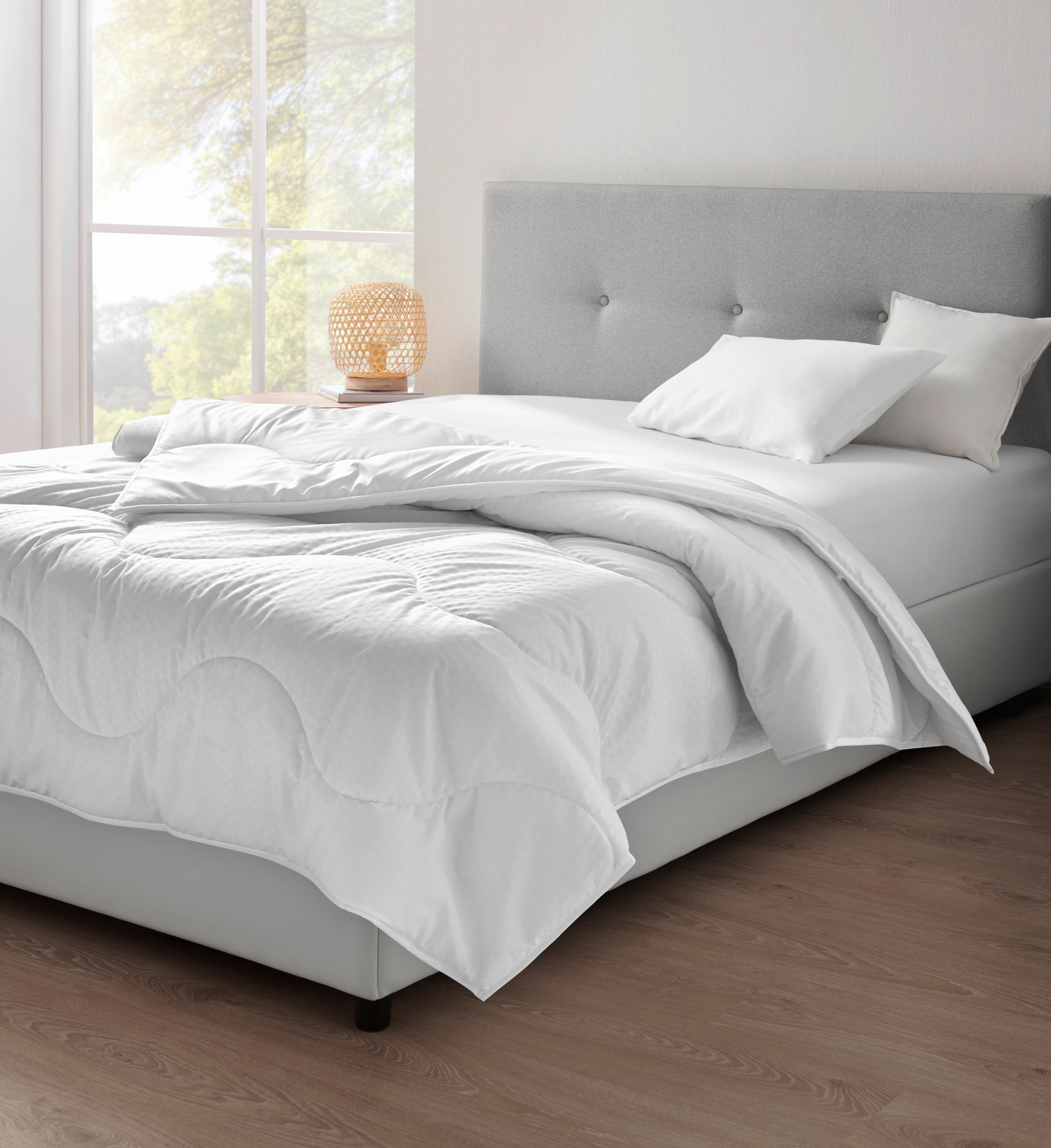 Sommerdecke Cool Comfort ca. 140x200cm - Weiß, Kunststoff/Textil (140/200cm) - Nadana