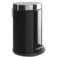 Pedálos Szemetes Fekete - Nemesacél/Fekete, modern, Műanyag/Fém (22/29,5/16,5cm) - Mömax modern living Pedálos Szemetes Fekete - Nemesacél/Fekete, modern, Műanyag/Fém (22/29,5/16,5cm) - Mömax modern living