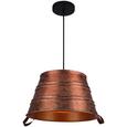 Hängeleuchte Hanno max. 60 Watt - Kupferfarben, LIFESTYLE, Metall (45/180/cm) - Premium Living Hängeleuchte Hanno max. 60 Watt - Kupferfarben, LIFESTYLE, Metall (45/180/cm) - Premium Living