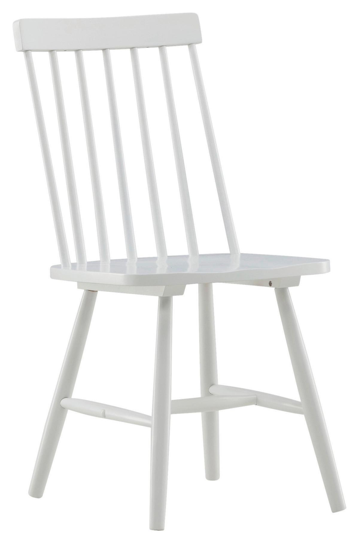 STUHL-SET LÖNNEBERGA - Weiß, Design, Holz (43/87/55cm) - Livetastic