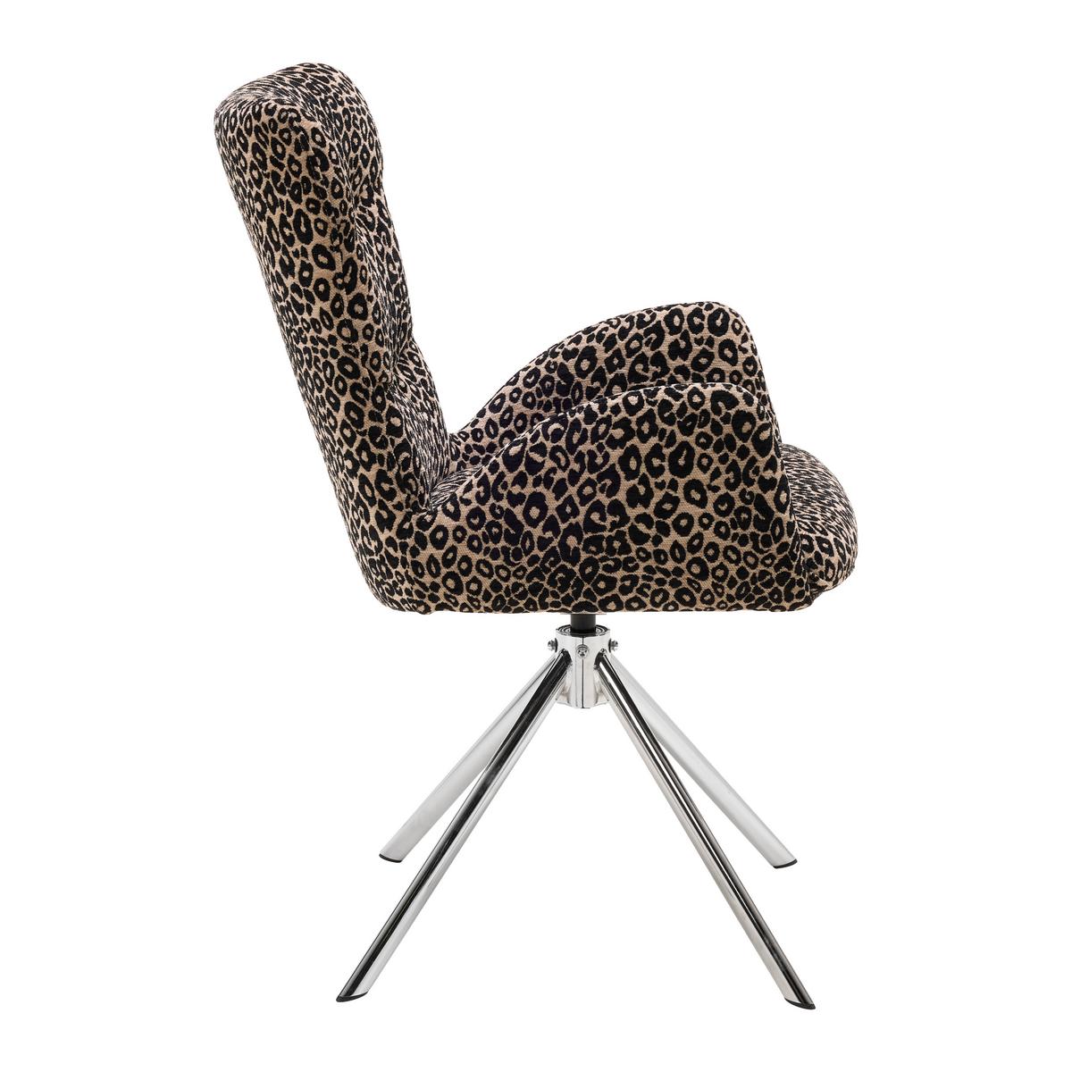 Sessel Liam -Trend- - Chromfarben/Schwarz, Lifestyle, Textil/Metall (58/65/91cm) - Mömax