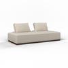 2-SITS SOFFA CHRISTINA - beige/valnötsfärgad, Modern, trämaterial/trä (215,5/87/106cm) - Bessagi Home