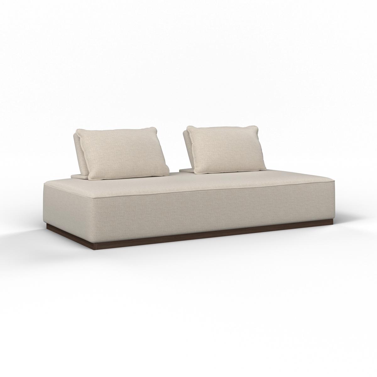 Dvosjed Christina - boje oraha/bež, Moderno, drvni materijal/drvo (215,5/87/106cm) - Bessagi Home