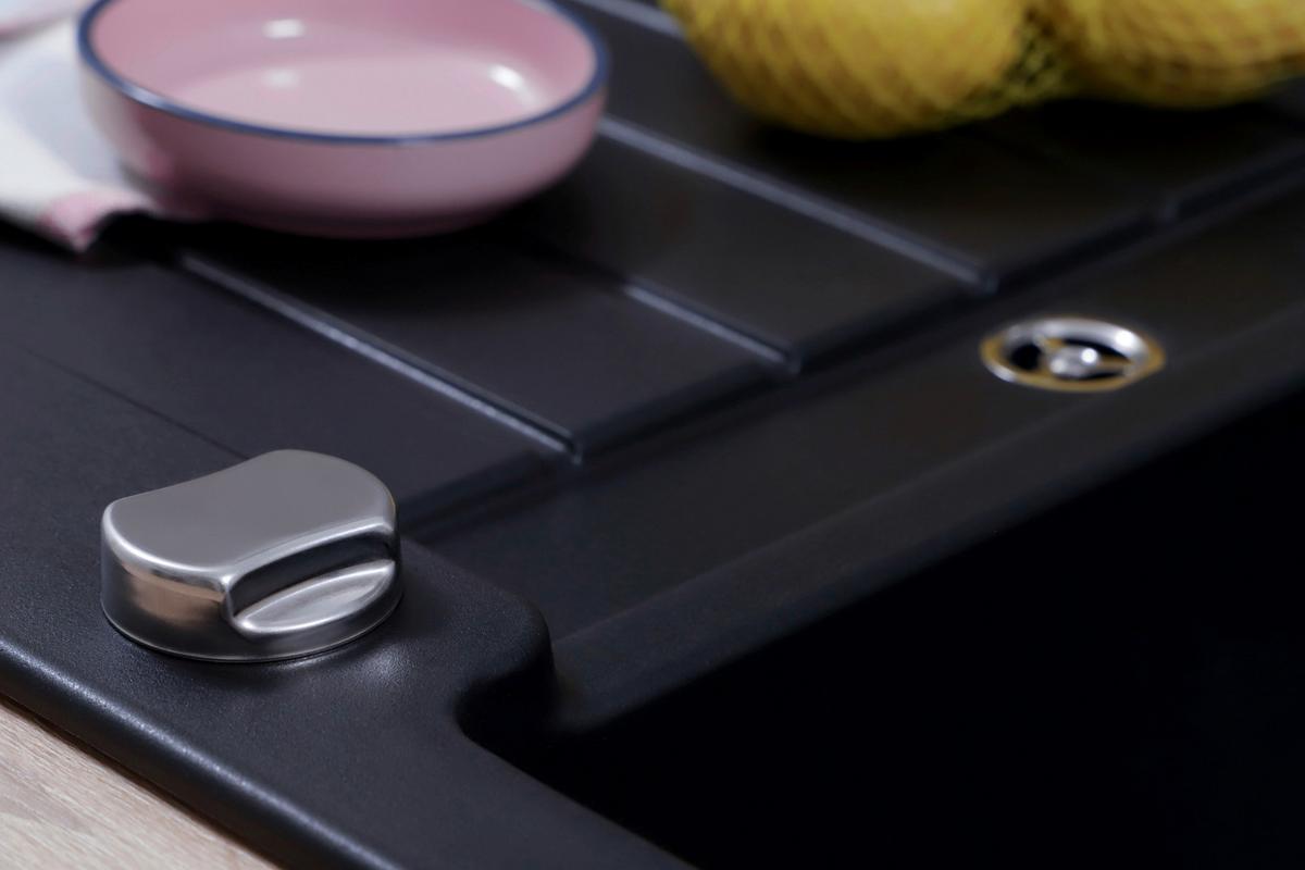 Pomivalno Korito Austin, 86x50cm - črna, Design, kamen (86/21/50cm) - Respekta